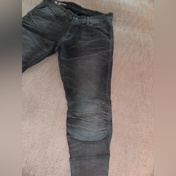 G-Star 5620 ELWOOD 3D ZIP KNEE SKINNY JEANS in Dark Blue 32x32 - Picture 5 of 7